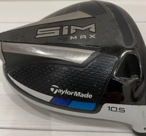 TaylorMade SIM MAX 10.5 degree Driver Head Only Right-Handed w/cover Used Japan - Picture 1 of 5