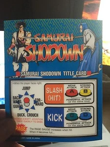 Samurai Shodown (Showdown) Neo Geo Mini Arcade Marquee - Picture 1 of 1