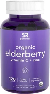 Sports Research Elderberry Gummies Concentrate + Vit. C Zinc Probiotics (120 pc) - Picture 1 of 6