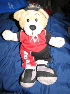 VINTAGE VOLKL bear mascotte peluche ski sci winter '80s made in Germant - Foto 1 di 2