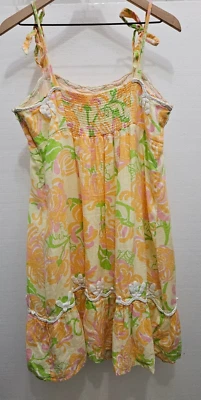 Vestido Lilly Pulitzer Mujer Talla 14 Colorido Floral Correa Espagueti Con Forro Foto 1 de 4