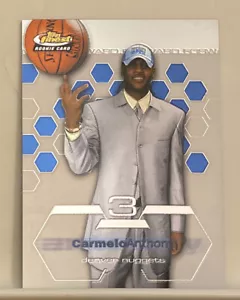 2002-03 Topps Finest #180 2003-04 Rookie Carmelo Anthony RC - Picture 1 of 2