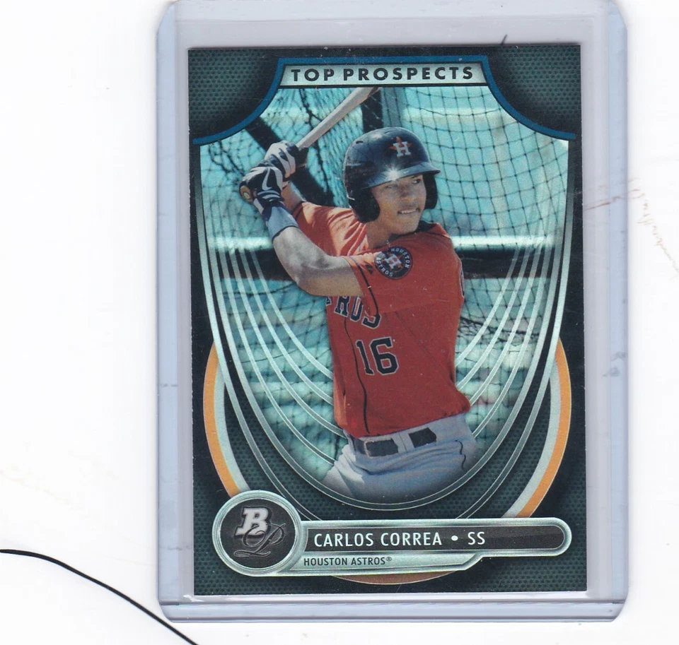 2013 BOWMAN PLATINUM TOP PROSPECTS  CARLOS CORREA ROOKIE #TP-CC NM-MT - Image 1 of 1