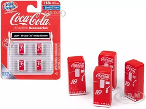 1950'S "COCA-COLA" VENDING MACHINES SET OF 4 PCS 1/87 CLASSIC METAL WORKS 20254 - Picture 1 of 1