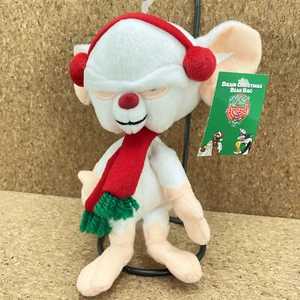 Warner Bros THE BRAIN CHRISTMAS Bean Bag Plush w Tags Peace on Earth 1998 - Picture 1 of 5