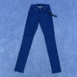 Angelique Jeans Damen Größe 26 x 31 Taschenlos Skinny Leg Blau Stretch Neu mit Etikett - Bild 1 von 7