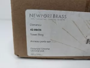 Newport Brass 42-09/26 Dorrance Towel Ring in Polished Chrome - Picture 1 of 4