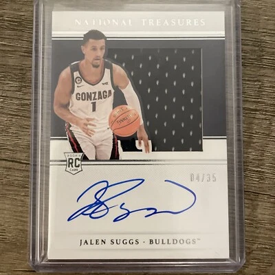 2021 National Treasures Collegiate Jalen Suggs RPA CSS-JS 4/35 On Card Auto - Image 1 of 2