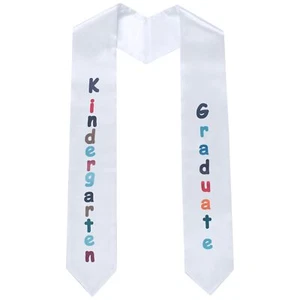 Unisex Kids Kindergarten Preschool Graduation Stole Sash 53" Long with Printe... - Picture 1 of 7