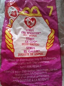 TY Beanie Baby STRUT The Rooster * 3 ERRORS* Super Rare!  - Picture 1 of 5