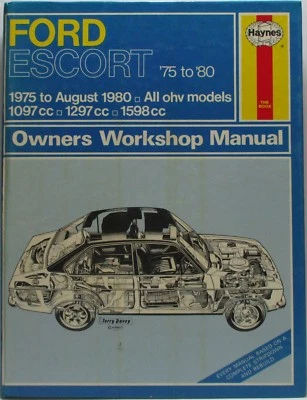 Haynes - Ford Escort / 1975a Ago 1980 / Propietario Manual de Taller - Usado - - Imagen 1 de 4