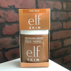 ELF Skin Bronzing Drops Pure Gold Bronze 2 & Nourish 30 ml Full Size BNIB - Picture 1 of 1