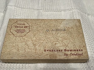 Vintage Everlast Dominoes By Cardinal Complete Texas 42 Set - Picture 1 of 3