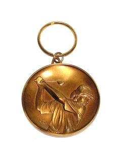 Large Golf Medallion Award SYC 1st Annual Champions 2011 Medal with Key Ring - Picture 1 of 2