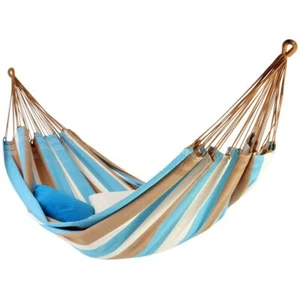 MacaMex Brasil Comfort Premium Pantanal Doble Hamaca Algodón Marrón, Bl... - Imagen 1 de 5