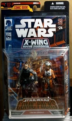 STAR WARS X-WING ROGUE SQUD #24 COMIC BOOK PACK #12 BARON FEL & HOBBIE KLIVIAN - Image 1 of 4