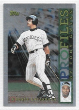 Andres Galarraga Colorado Rockies 1996 Topps Baseball Profiles #NL-12