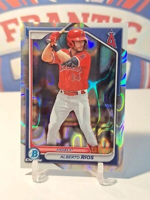 2024 Bowman #BCP-98 Alberto Rios Chrome Lava Refractors #/399 Angels - Image 1 of 3
