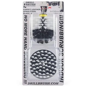 Car Cleaning Supplies: Drill Brush Set for Carpet, Upholstery & Auto Detailing - Picture 1 of 8