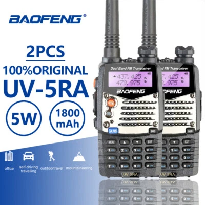 2pcs Baofeng UV-5RA Walkie Talkie VHF Ham Radio Hf Transceiver Baofeng UV-5RA BF - Image 1 of 4