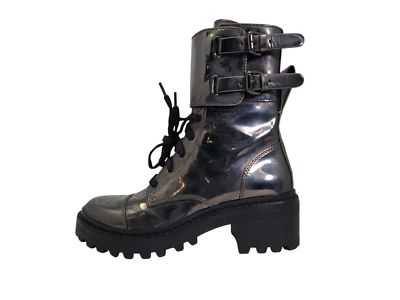 Botas de combate DKNY para mujer, Gunmetal, 6 medianas EE. UU. Foto 1 de 4