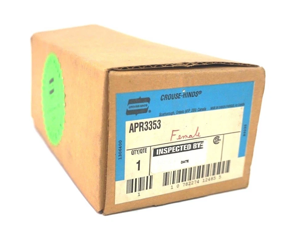 NEW COOPER CROUSE HINDS APR3353 RECEPTACLE - Image 1 of 1