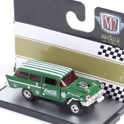 1/64 1957 Chevrolet 150 Handyman Station Wagon Gasser Diecast Chevy Car Model - Image 1 of 4