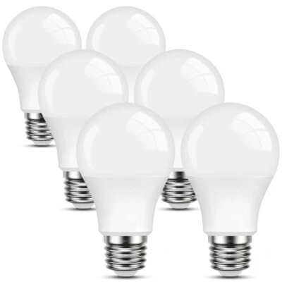 6 Pcs E27 Screw LED Lighting Bulbs 15W Cold white 6500K Plastic Bulb for Wedding - Image 1 of 4