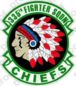 AUFKLEBER USAF 355TH FIGHTER SQUADRON B - Bild 1 von 1