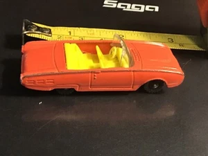 Vintage Husky Salmon Pink 62 Ford Thunderbird Convertible Diecast Car Preowned - Picture 1 of 5