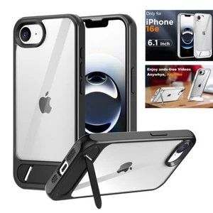 Aluminium Bumper Case für Apple iPhone 16e Hart Ständer Stoßfest Robust Cover - Bild 1 von 18