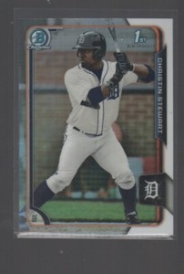 CHRISTIN STEWART 2015  BOWMAN CHROME DRAFT REFRACTOR CARD #178