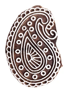Brown Wooden Printing Block Decorative Blocks Indian Wood Stamps Block Print - Bild 1 von 3