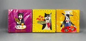 Pacific Merchants Party Central Dog & Cat Cocktail Beverage Napkins Lot of 3 New - Picture 1 of 6