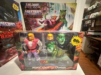 Masters Of The Universe Origins dibujos animados PRINCE ADAM He-Man & CRINGER MOTU NUEVO EN CAJA Foto 1 de 2