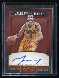 2012-13 Timeless Treasures Validating Marks Auto #16 Greivis Vasquez #'d 161/199 - Picture 1 of 2