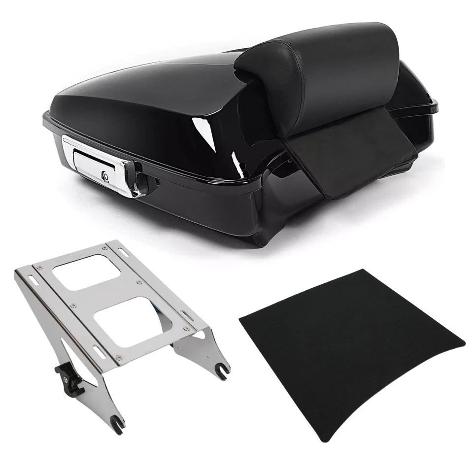 Razor Pack Trunk Two up Rack Backrest For Harley Tour Street Road Glide 2014-25 - Image 1 of 4