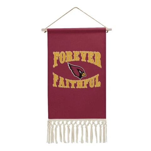 Forever Faithful Arizona Cardinals Cotton and Linen Hanging Posters+Wood Rod Cover