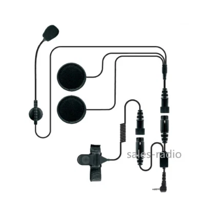 1 Pin 2.5mm Motorcycle Helmet Racing Headset Mic For Motorola Talkabout Radios - Image 1 of 4