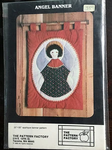 Vintage The Pattern Factory Applique Angel Banner Pattern 20" x 30" - Picture 1 of 2