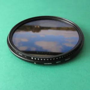 72mm ND Fader Filter Neutral Density Variable Adjustable ND2-400 for All Lens - Picture 1 of 2