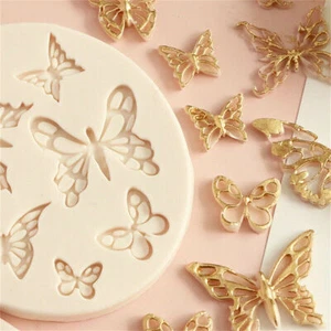 DIY Butterfly Silicone Mould Fondant Chocolate Cake Decorating Baking Mold Tools - Picture 1 of 11