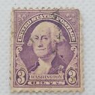 Rare Antique 1932 US 3¢ Cent President George Washington Stamp Purple Violet 