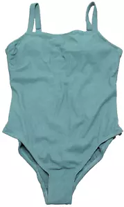 Kona-Sol Olive Green One-Piece High Coverage Bathing Suit Plus Size 18W NEW - Picture 1 of 3