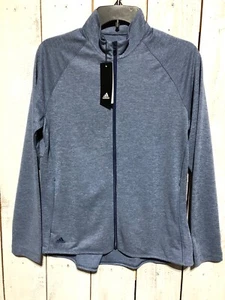 GIRLS ADIDAS G FZ LAYER FULL-ZIP TECH INDIGO GOLF JACKET SIZE XL 14/15 YRS - Picture 1 of 6