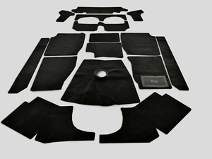 kompl Teppich satz Austin Healey 100six BN4 + 3000 BT7 Seitenschaltung Velour SW - Bild 1 von 2