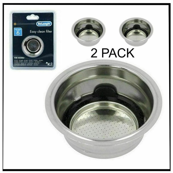 De'Longhi EC680 Dedica 15-Bar Espresso Machine Filter 2 Cups Removable strainer Photo Related