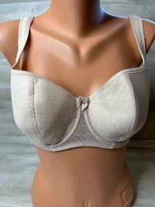 NWOT ROSME Grand Collection Balconette 860-2 Underwire In Beige  34 DDD /F - Picture 1 of 5