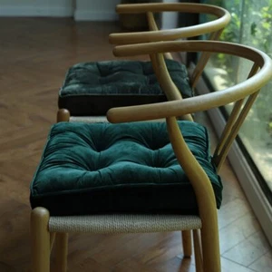 Soft Cozy Velvet Square Seat Cushion Pillow For Home Living / Dining Chair Decor - Picture 1 of 12