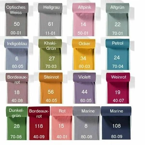 Bündchenstoff-Streifen-Strickschlauch-25 cm Schritte-Meterware-35 cm Schlauch - Bild 1 von 29